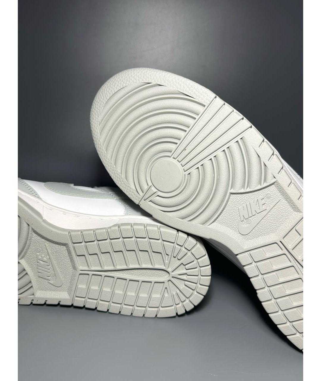 NIKE Серые кожаные низкие кроссовки / кеды, фото 8