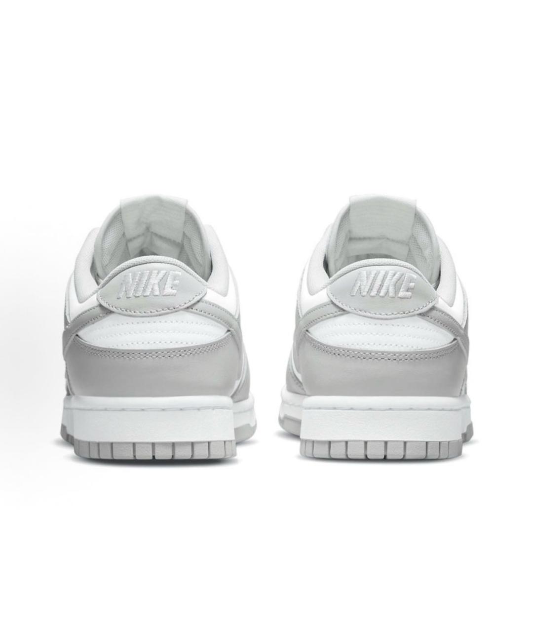 NIKE Серые кожаные низкие кроссовки / кеды, фото 4