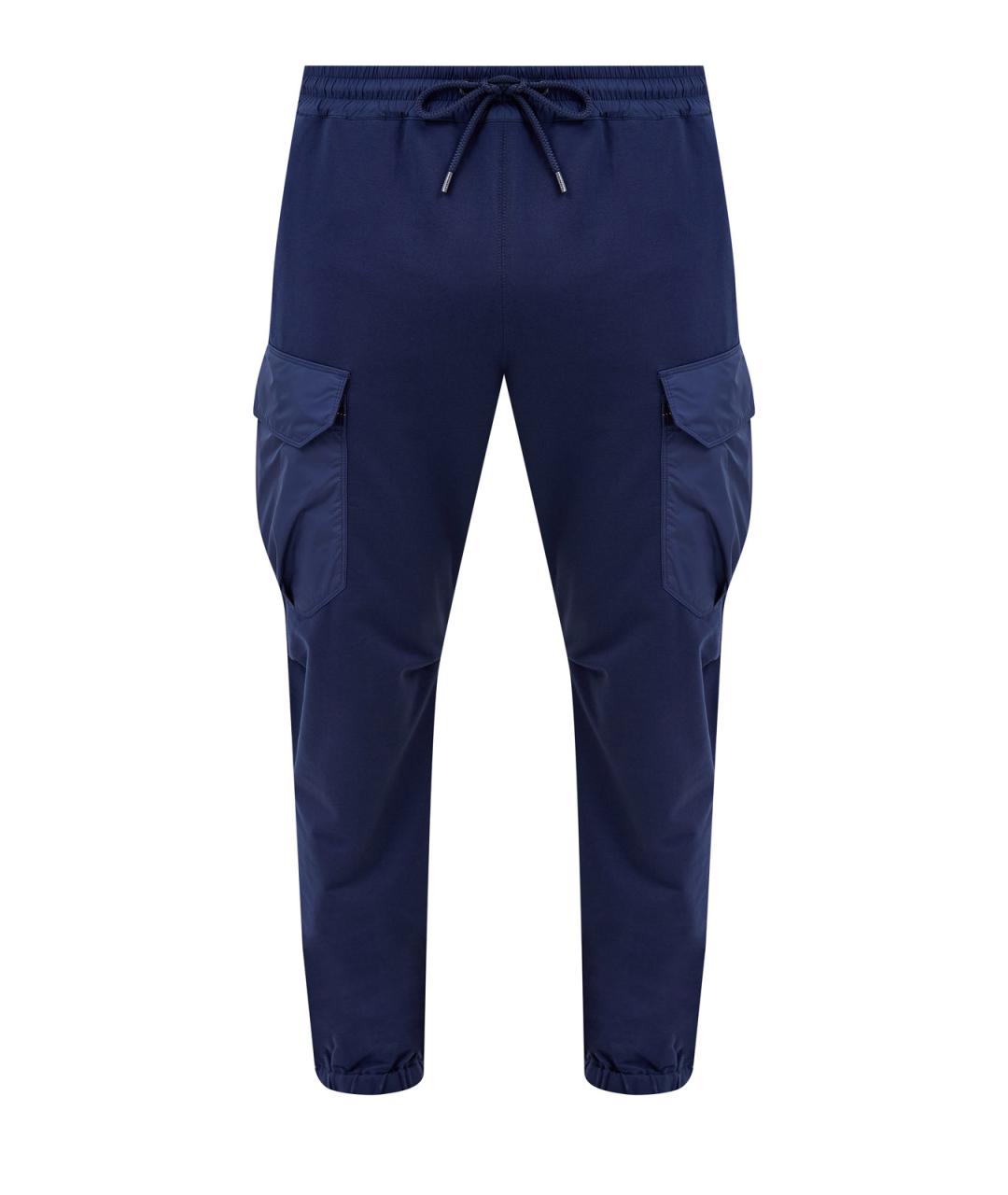 PARAJUMPERS Синие хлопковые повседневные брюки, фото 1