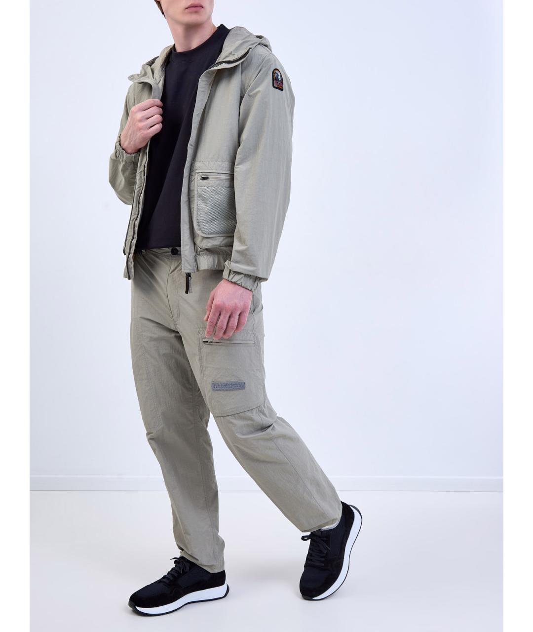 PARAJUMPERS Хаки полиамидовые повседневные брюки, фото 2
