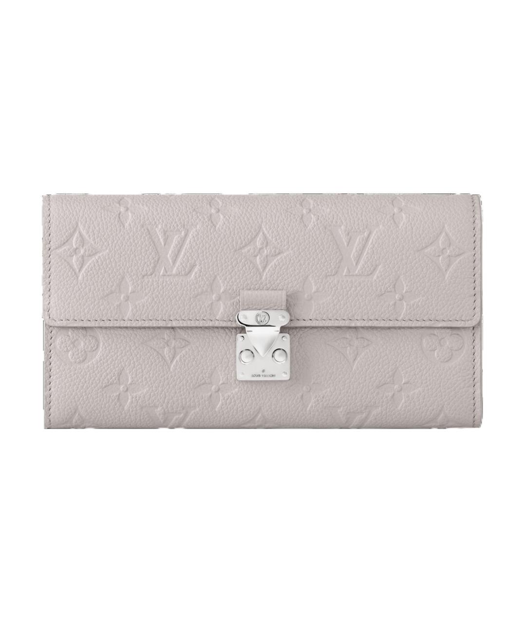 LOUIS VUITTON Серый кожаный кошелек, фото 1
