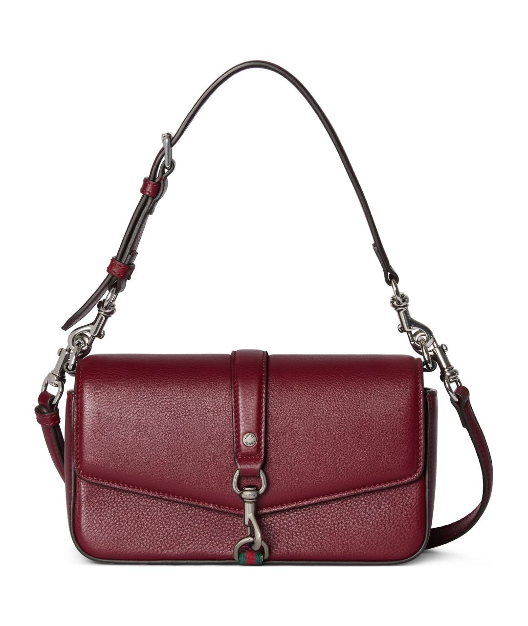 GUCCI Красная кожаная сумка через плечо, фото 2