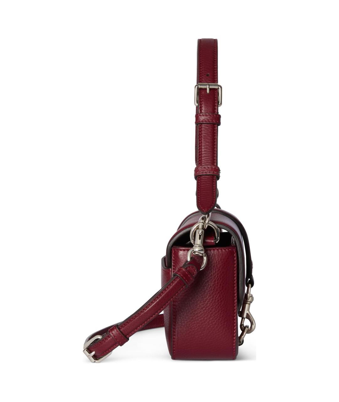GUCCI Красная кожаная сумка через плечо, фото 3