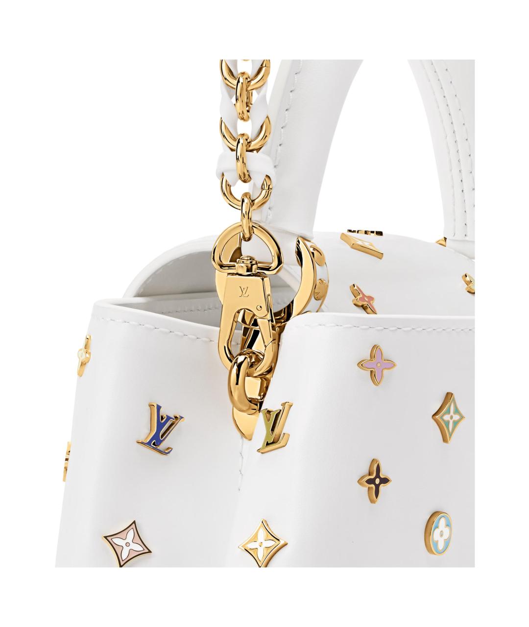 LOUIS VUITTON Белая сумка через плечо, фото 5