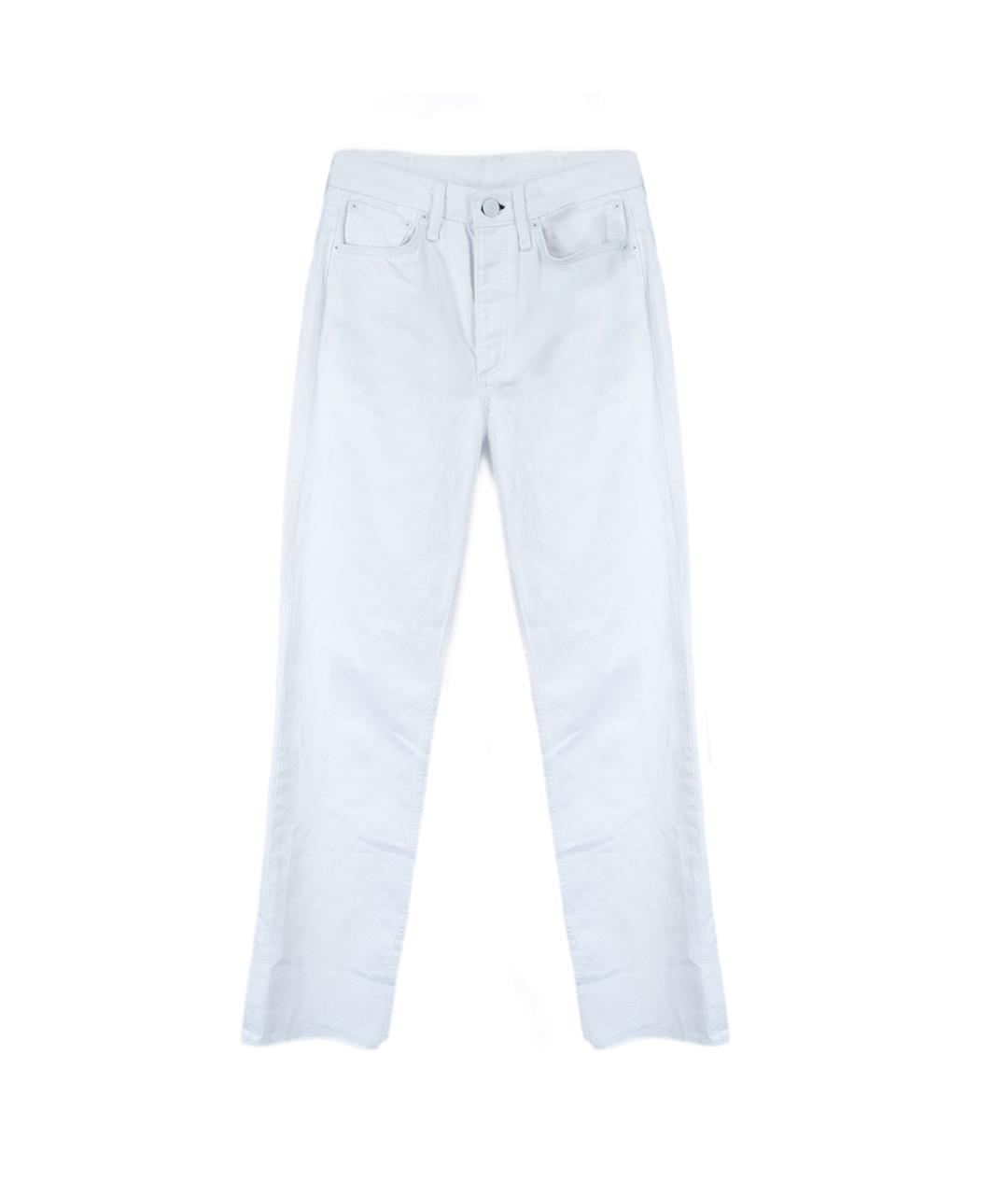 RAG & BONE Белые хлопковые прямые джинсы, фото 1