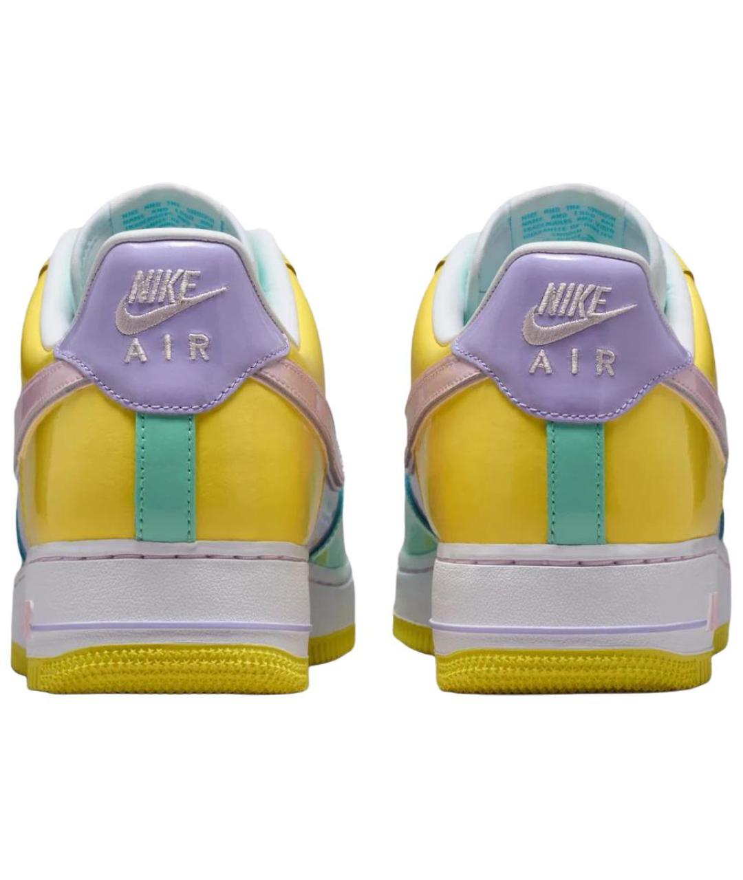 NIKE Желтые кожаные кроссовки, фото 5