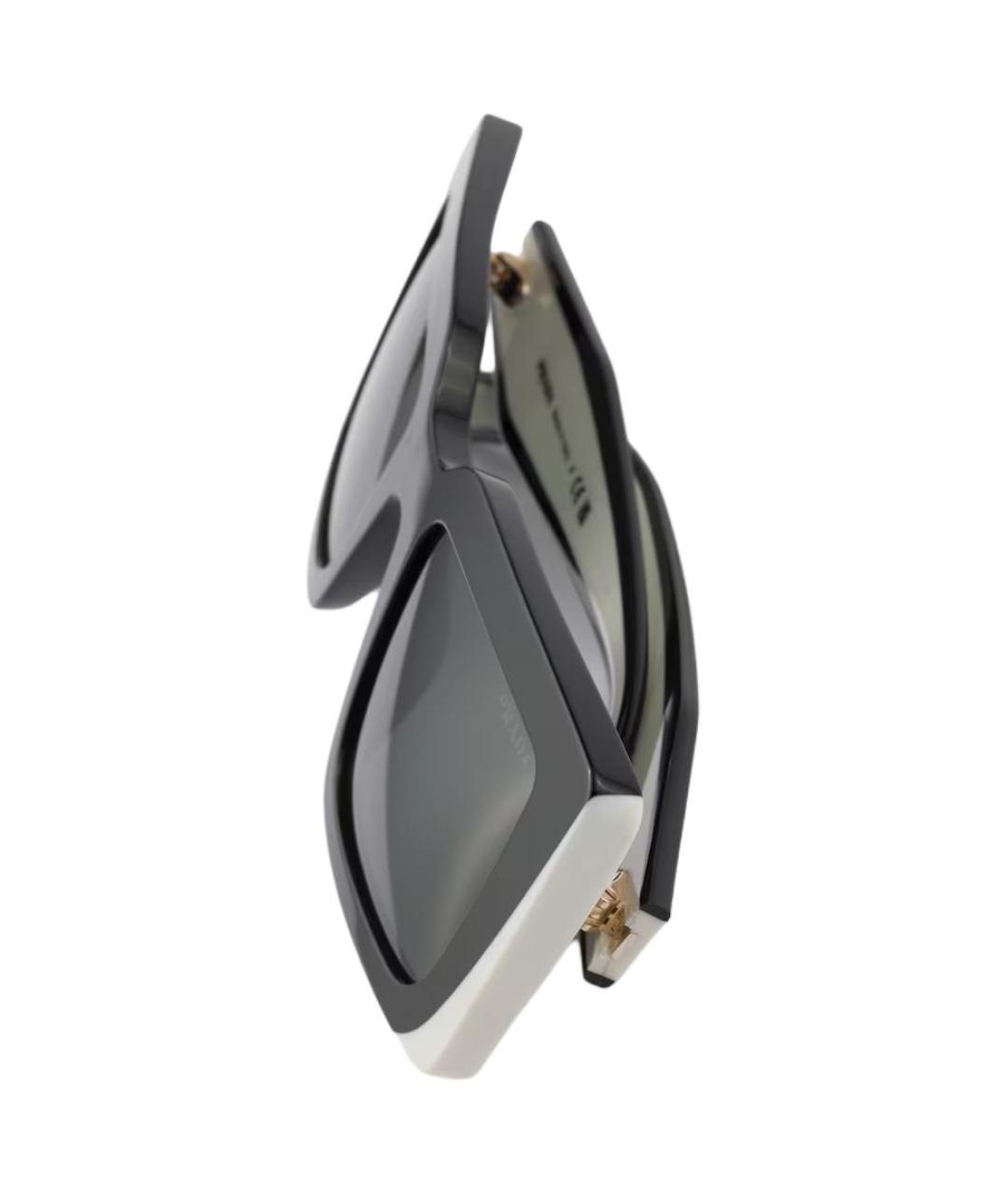 PRADA Черные пластиковые солнцезащитные очки, фото 4