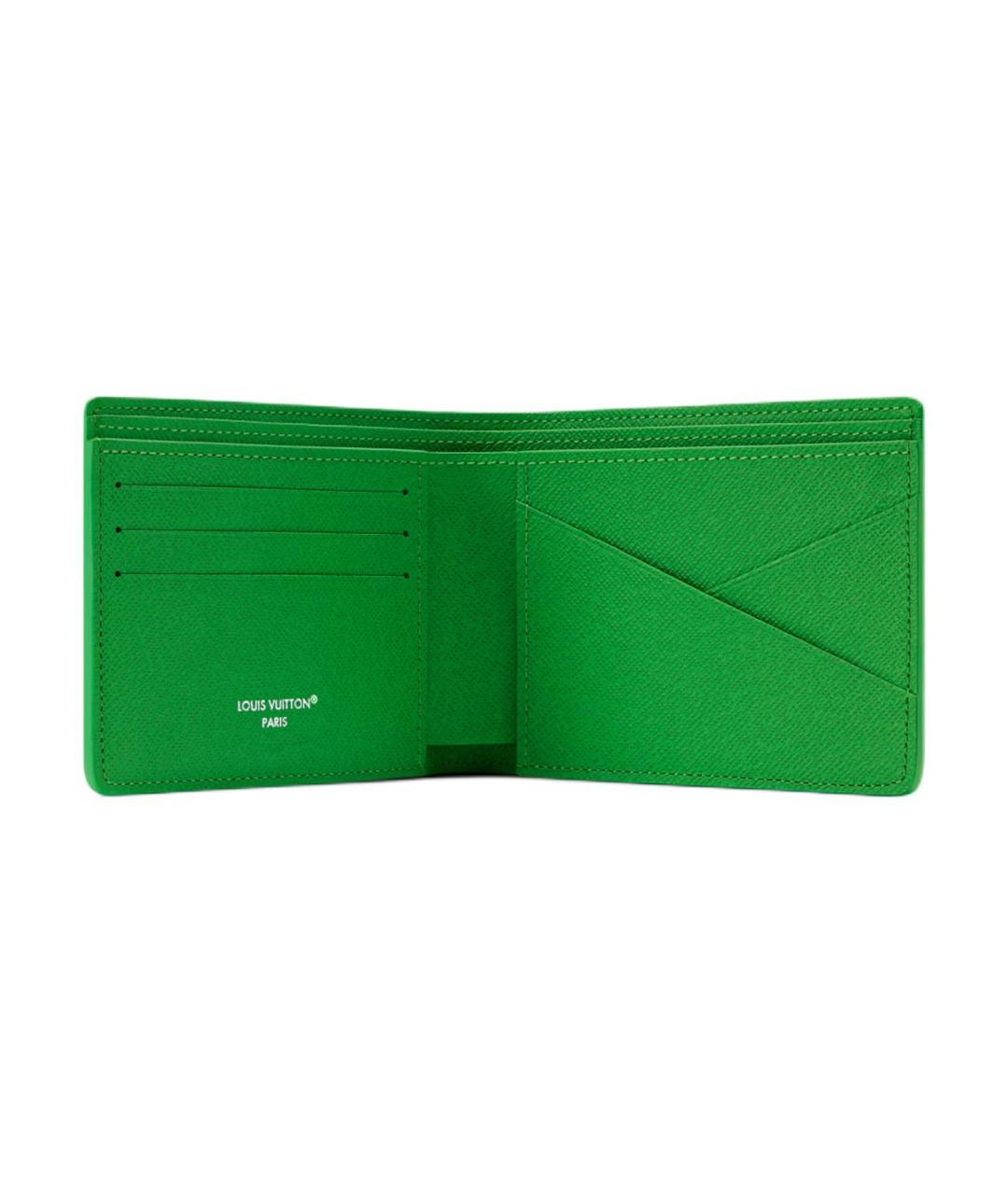LOUIS VUITTON Зеленый кошелек, фото 4