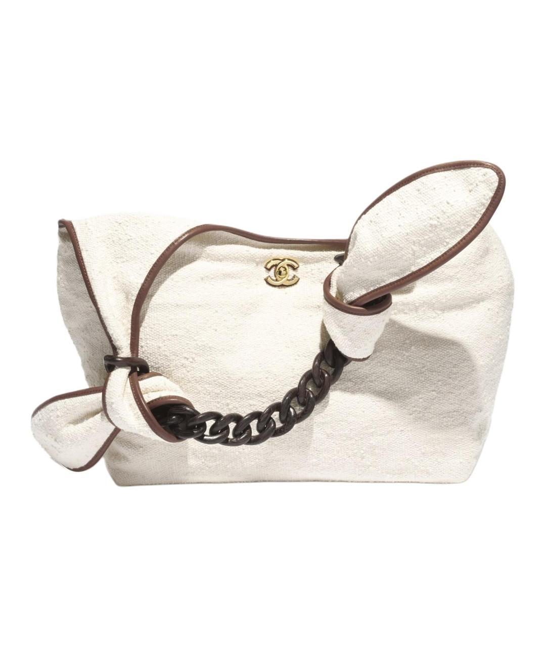CHANEL Белая сумка через плечо, фото 2