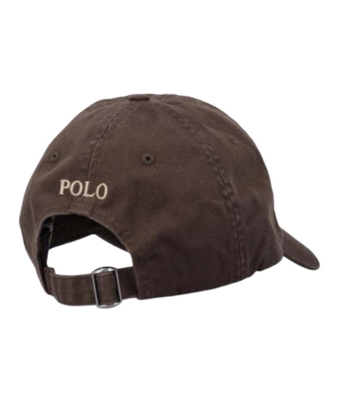 POLO RALPH LAUREN Коричневая кепка/бейсболка, фото 2