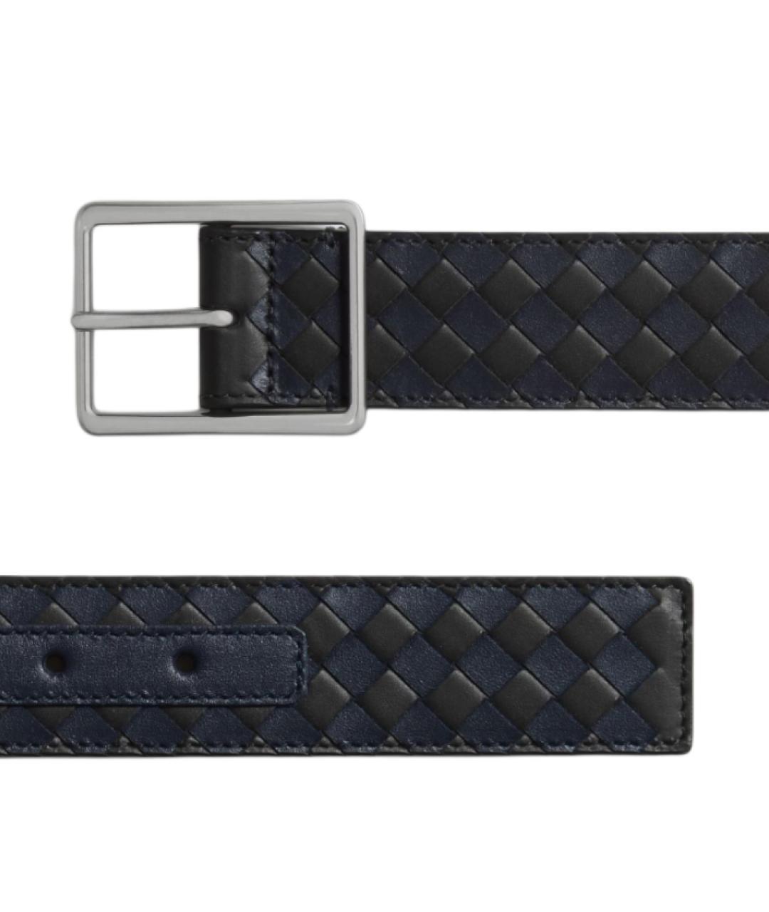 BOTTEGA VENETA Черный кожаный ремень, фото 3