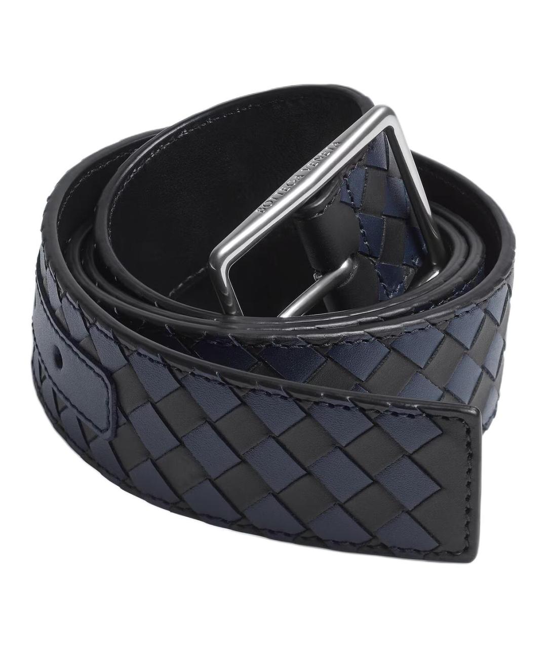 BOTTEGA VENETA Черный кожаный ремень, фото 2