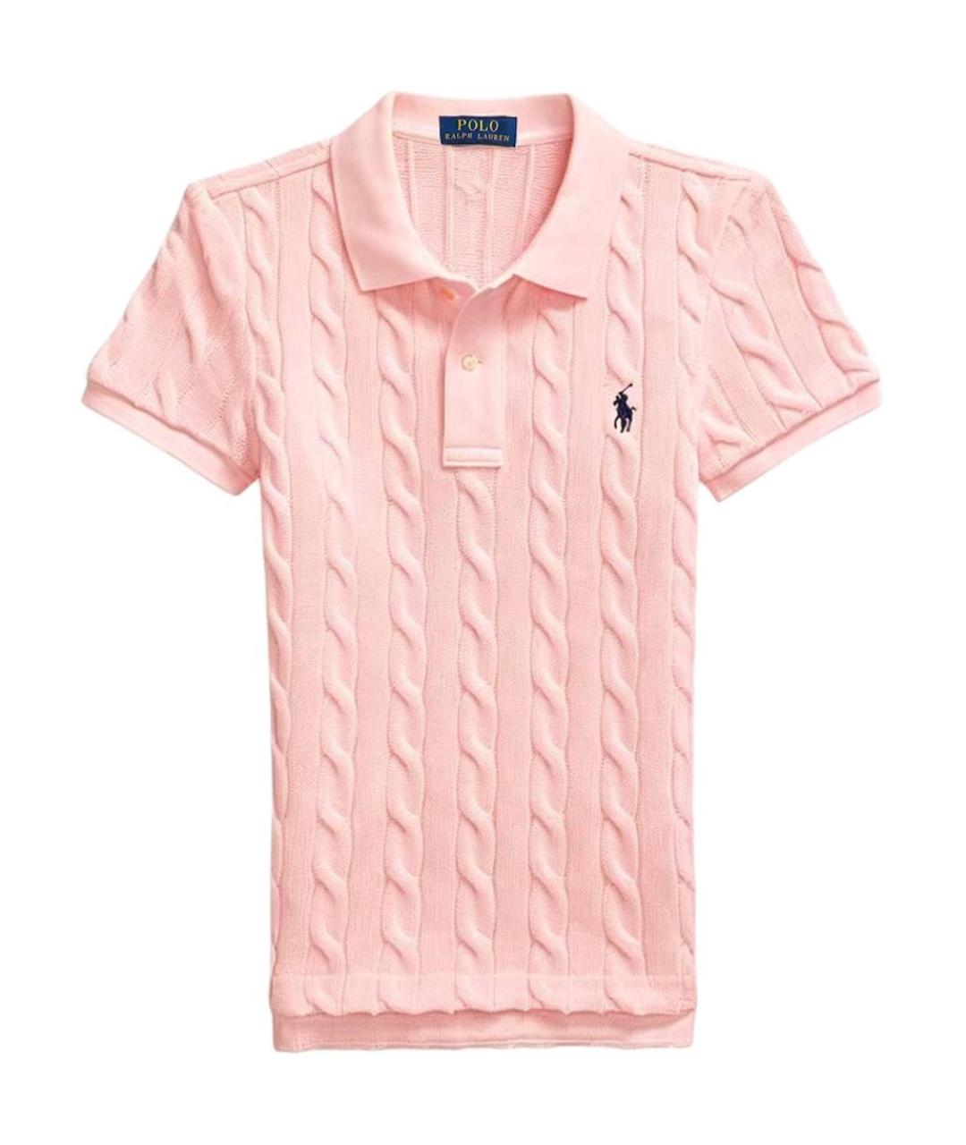 POLO RALPH LAUREN Розовый хлопковый джемпер / свитер, фото 1