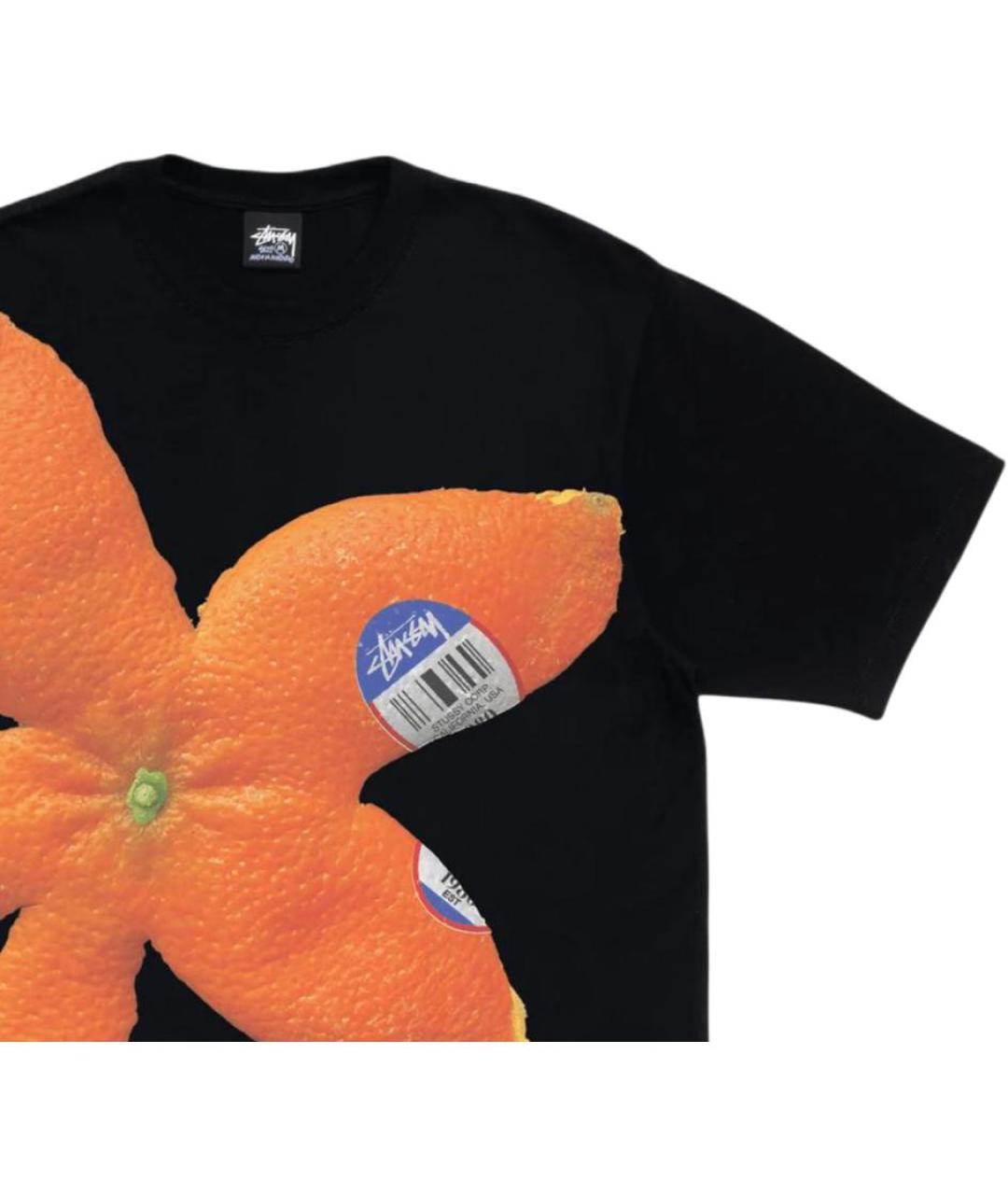 STUSSY Черная футболка, фото 3