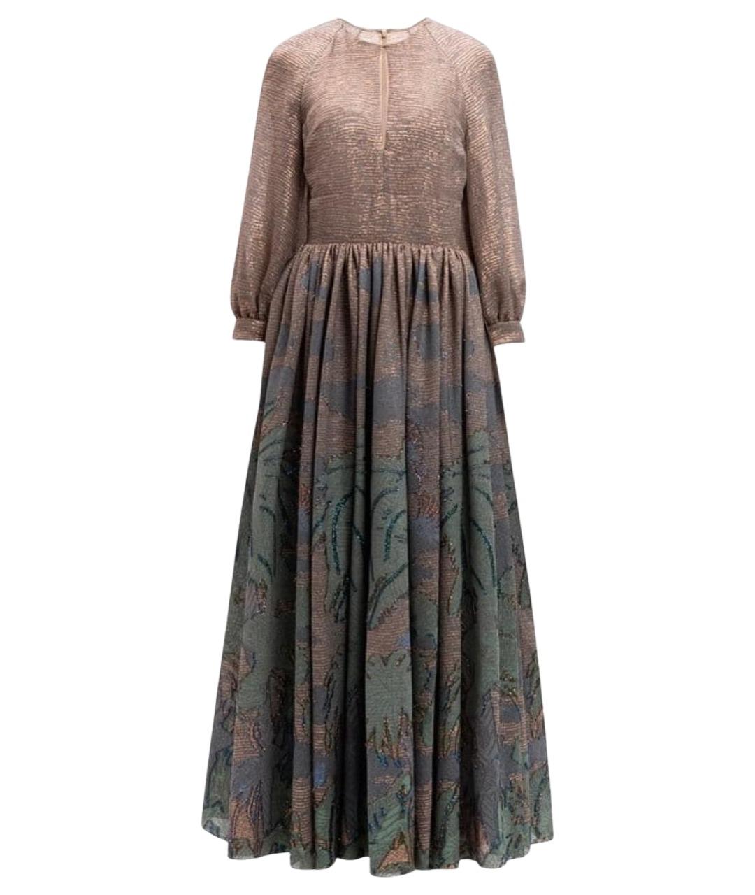 CHRISTIAN DIOR Мульти шелковое коктейльное платье, фото 1