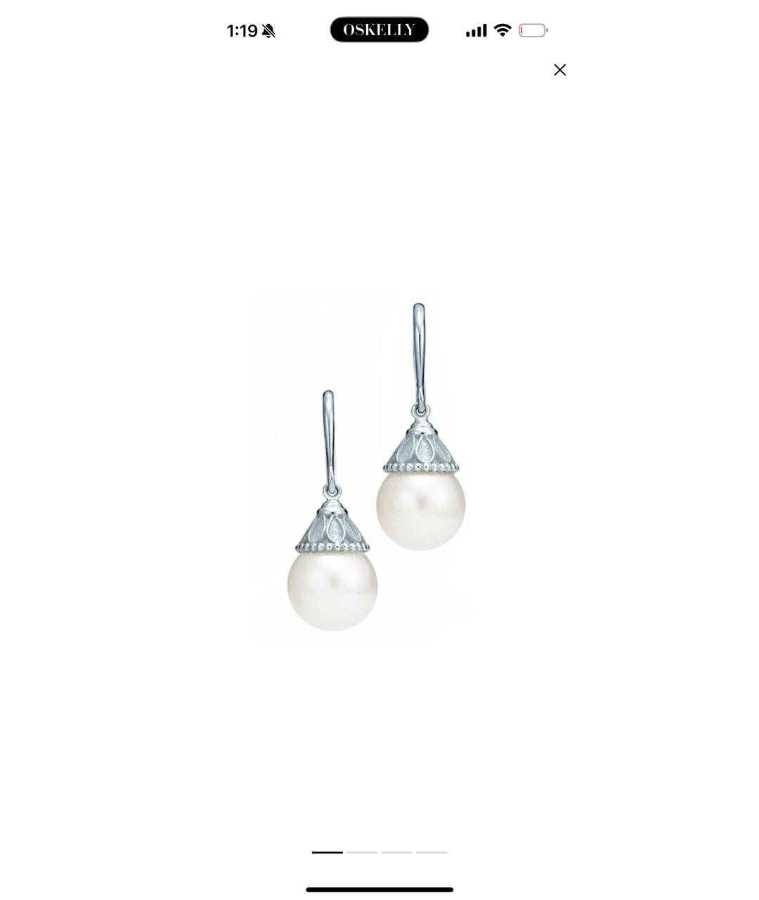 TIFFANY&CO Серебряные серебряные серьги, фото 5