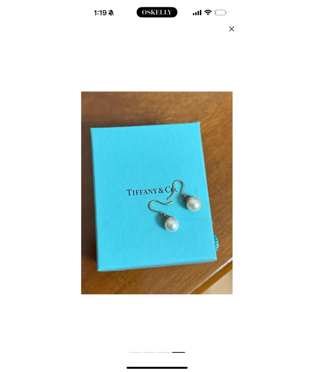 TIFFANY&CO Серебряные серебряные серьги, фото 4