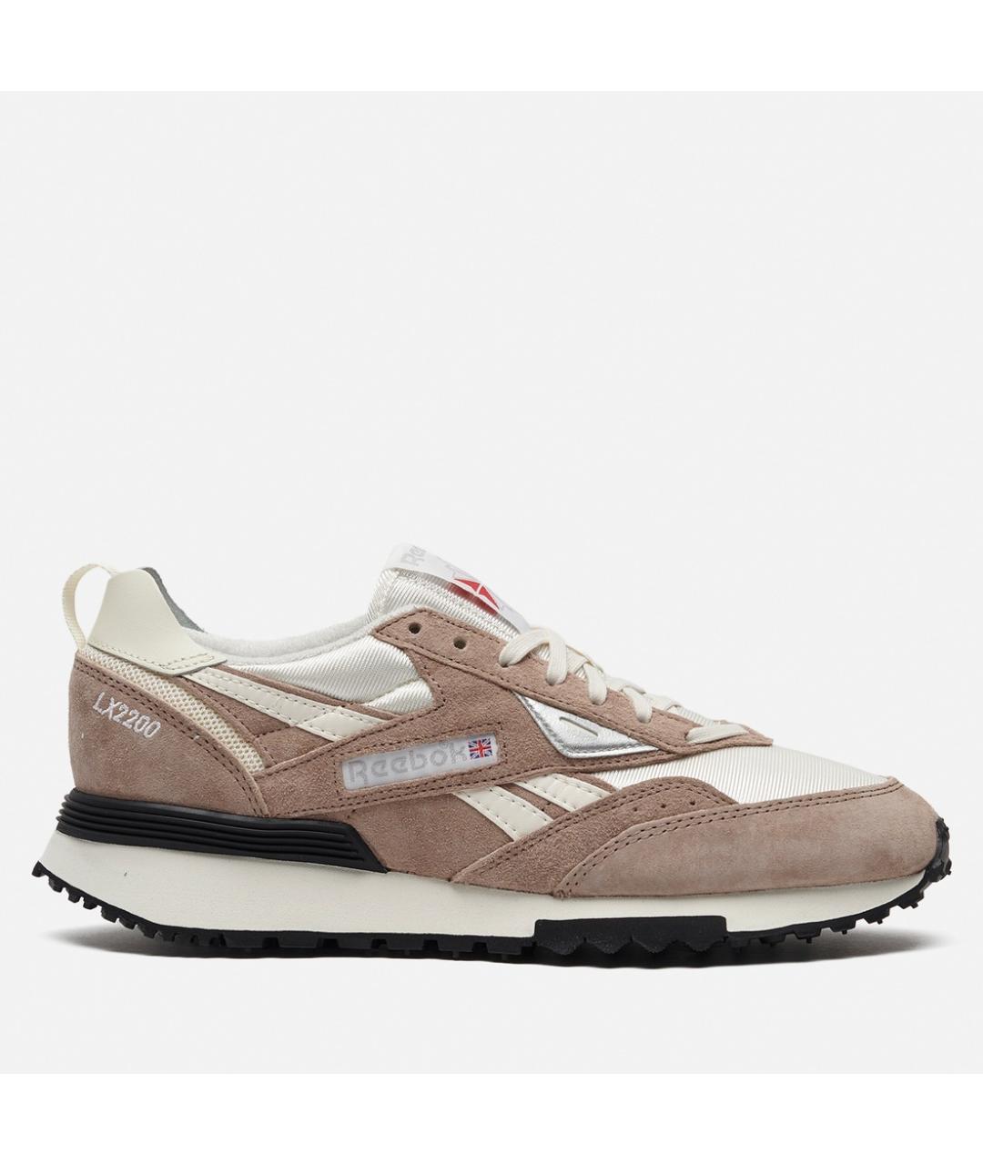REEBOK Бежевые замшевые низкие кроссовки / кеды, фото 8