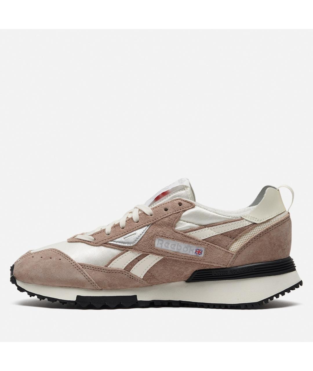 REEBOK Бежевые замшевые низкие кроссовки / кеды, фото 6