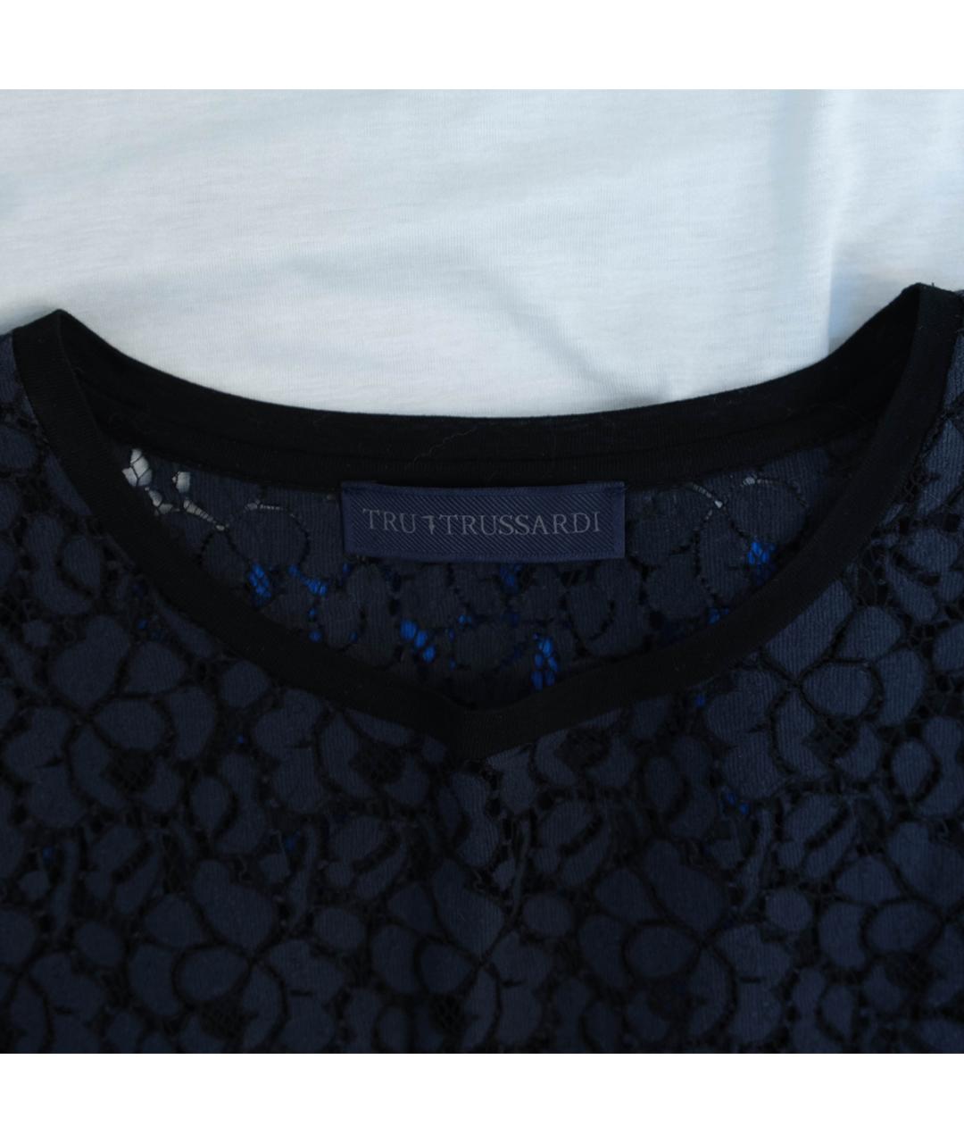 TRUSSARDI Синий хлопковый костюм с брюками, фото 6