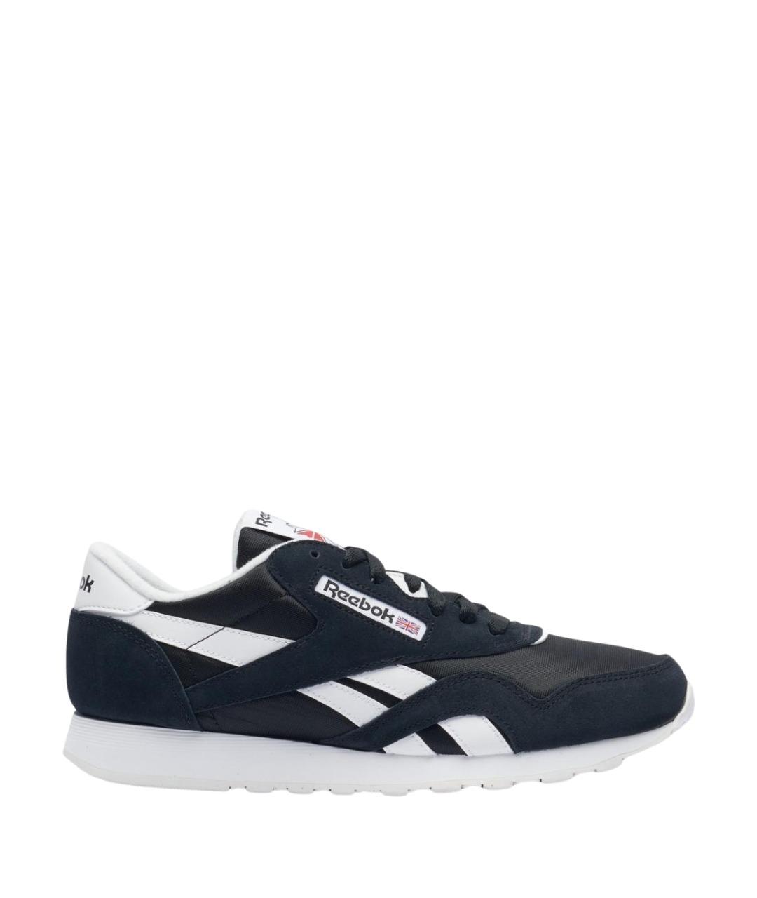 REEBOK Темно-синие замшевые низкие кроссовки / кеды, фото 1
