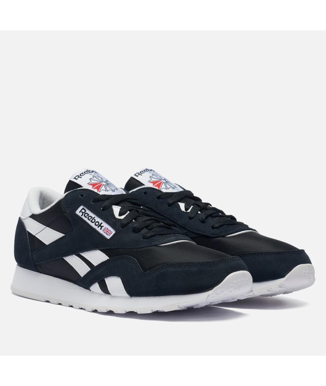 REEBOK Темно-синие замшевые низкие кроссовки / кеды, фото 2