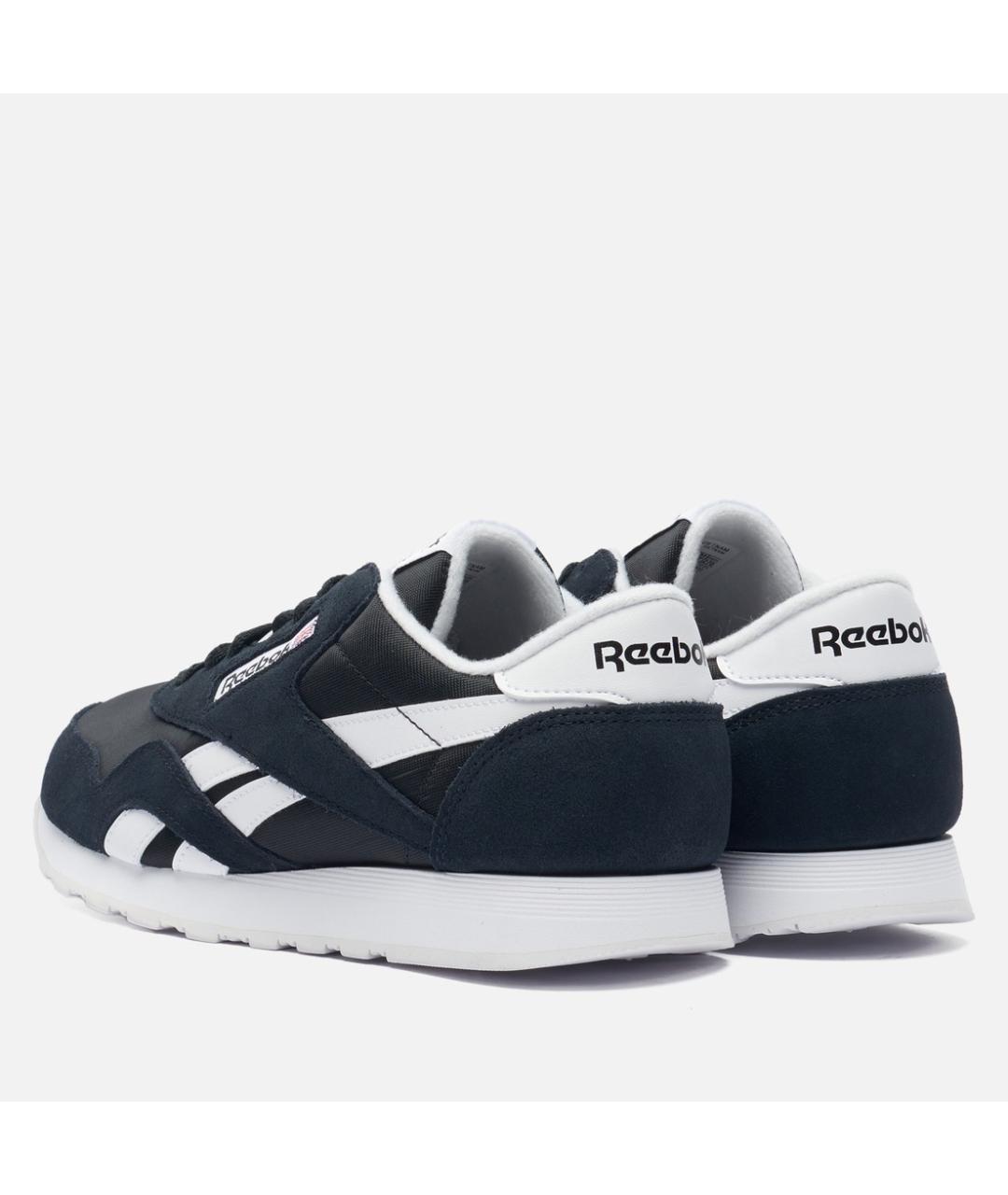 REEBOK Темно-синие замшевые низкие кроссовки / кеды, фото 4