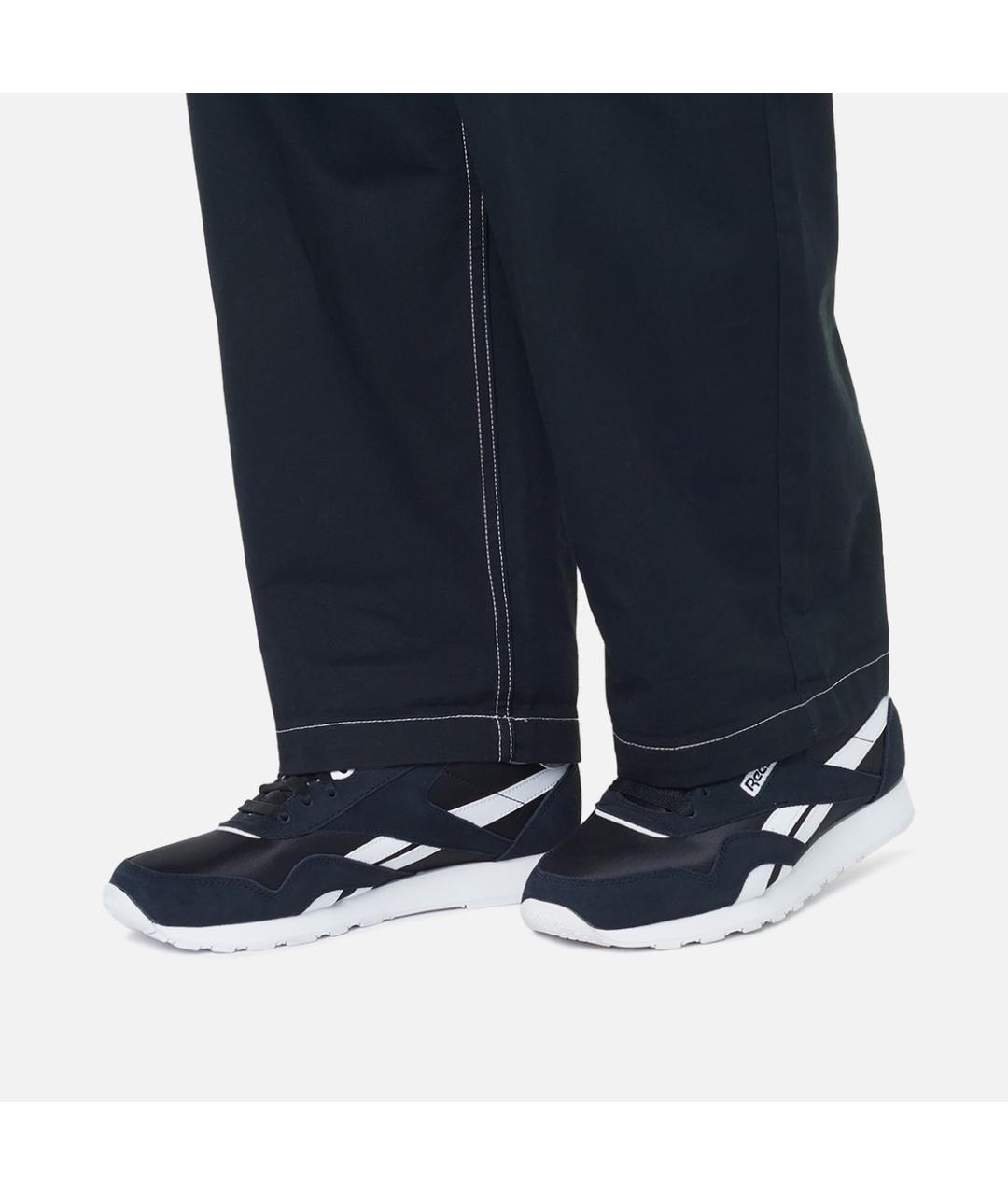 REEBOK Темно-синие замшевые низкие кроссовки / кеды, фото 7