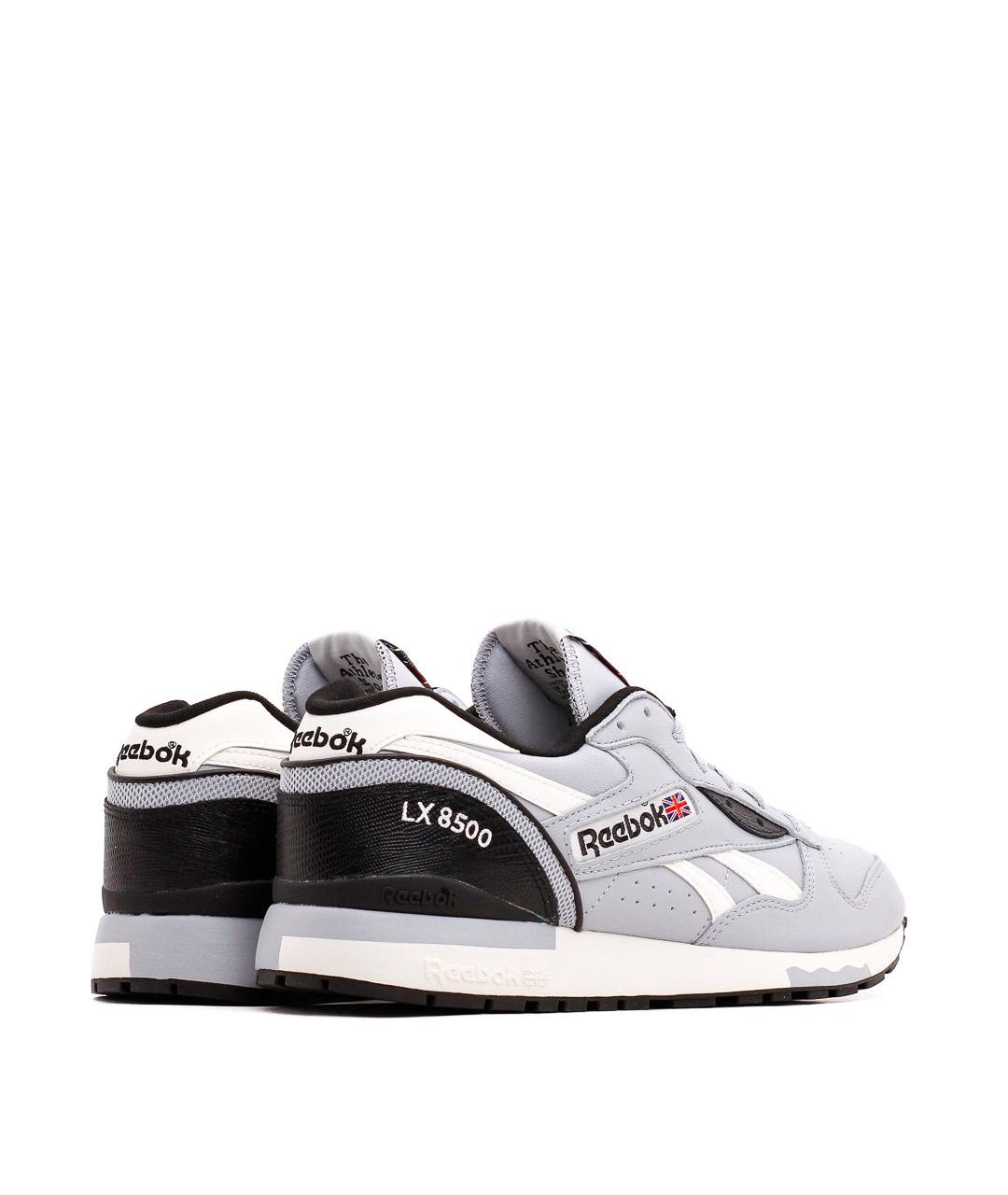 REEBOK Серые кожаные низкие кроссовки / кеды, фото 3