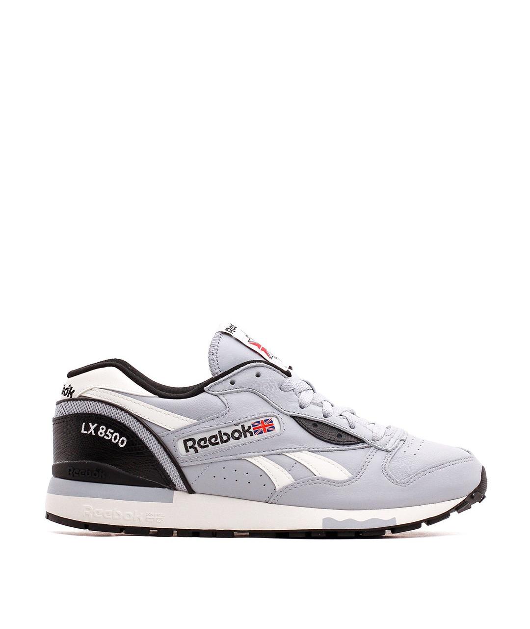REEBOK Серые кожаные низкие кроссовки / кеды, фото 4