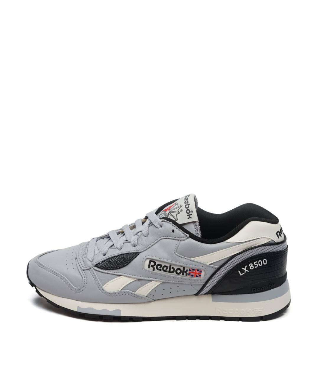 REEBOK Серые кожаные низкие кроссовки / кеды, фото 6