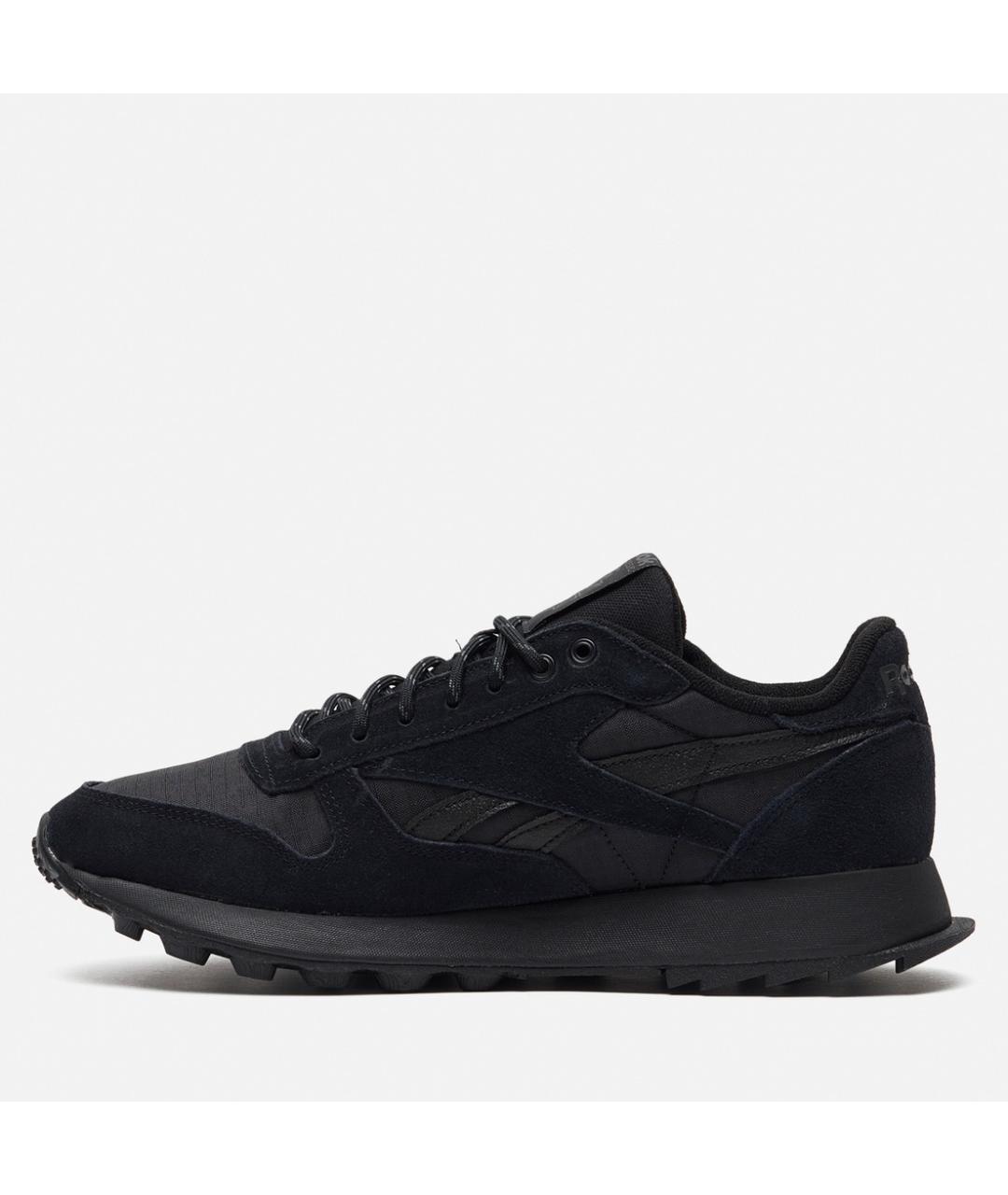 REEBOK Черные замшевые низкие кроссовки / кеды, фото 6