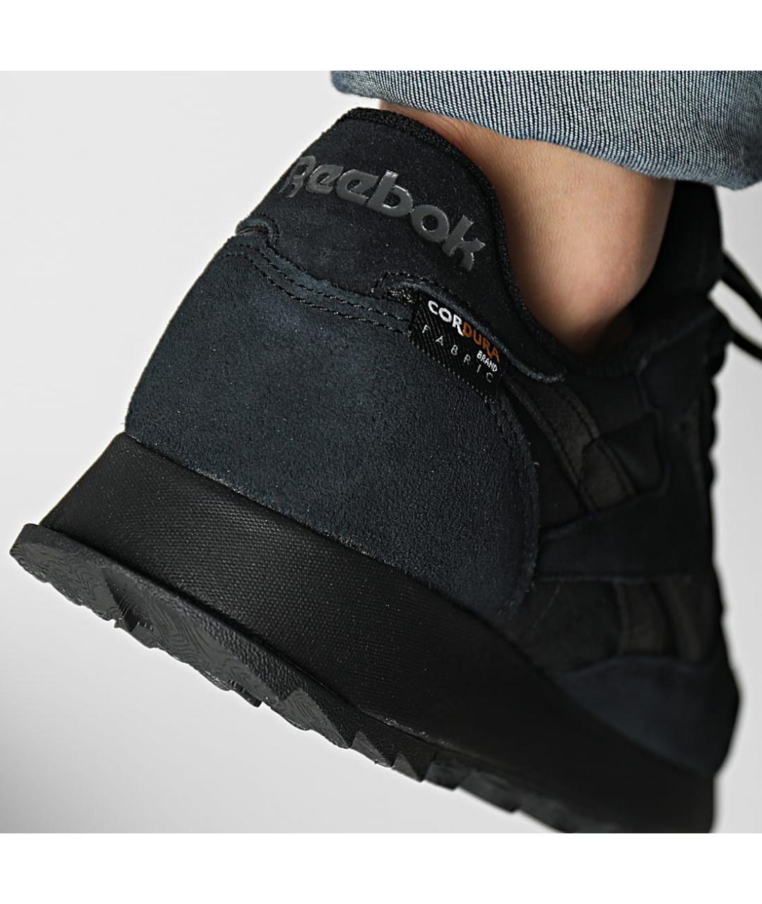 REEBOK Черные замшевые низкие кроссовки / кеды, фото 9