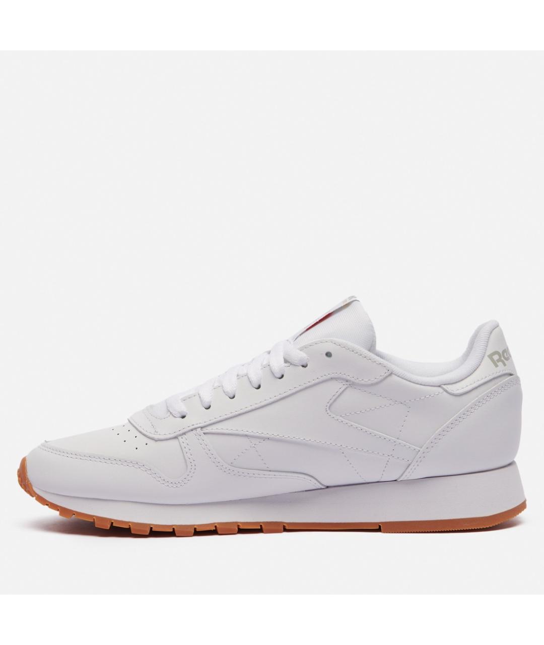 REEBOK Белые кожаные низкие кроссовки / кеды, фото 6
