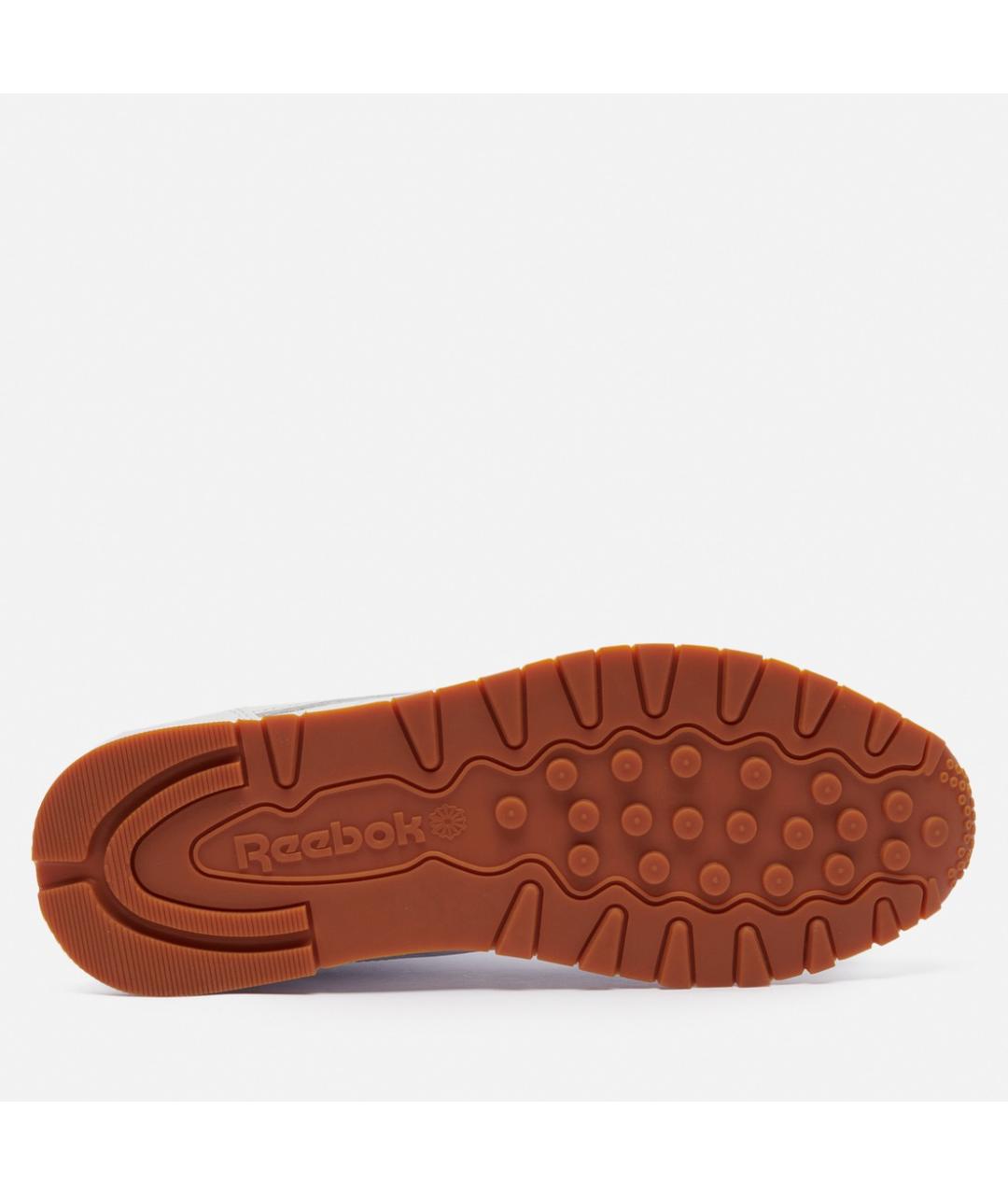 REEBOK Белые кожаные низкие кроссовки / кеды, фото 5