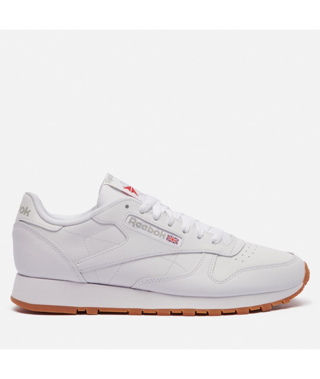 REEBOK Белые кожаные низкие кроссовки / кеды, фото 10