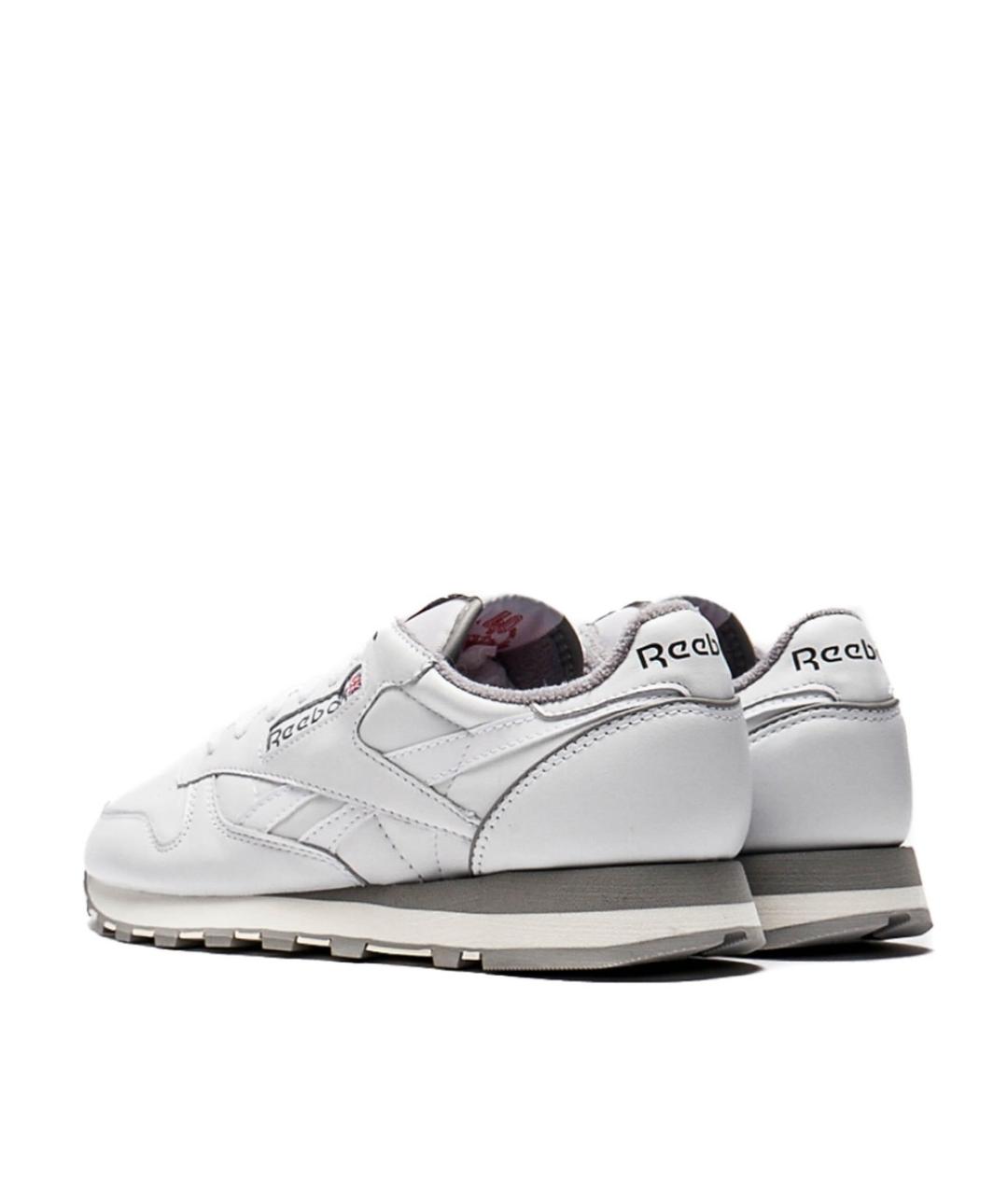 REEBOK Белые кожаные низкие кроссовки / кеды, фото 4