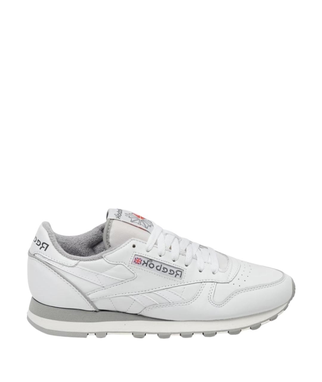REEBOK Белые кожаные низкие кроссовки / кеды, фото 1
