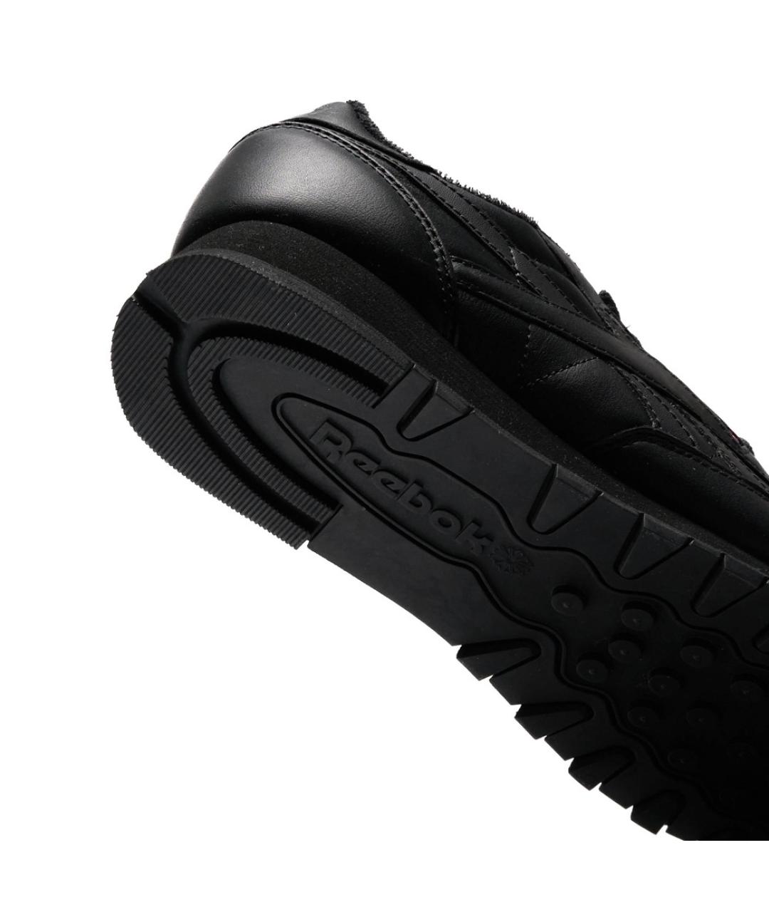 REEBOK Черные кожаные низкие кроссовки / кеды, фото 6