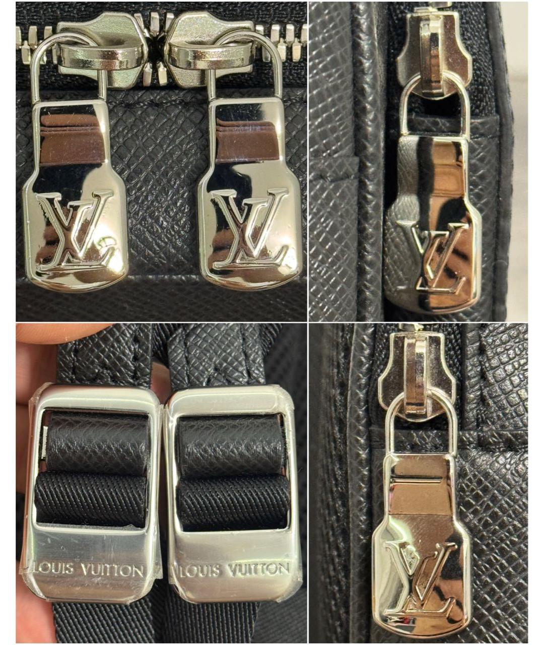 LOUIS VUITTON Черный кожаный рюкзак, фото 6