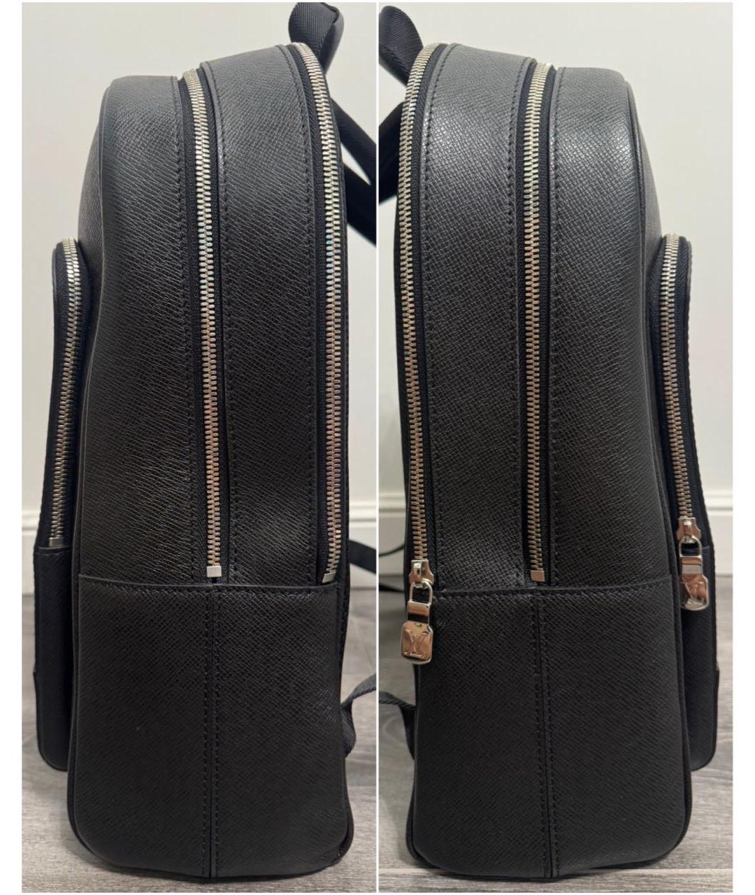 LOUIS VUITTON Черный кожаный рюкзак, фото 5