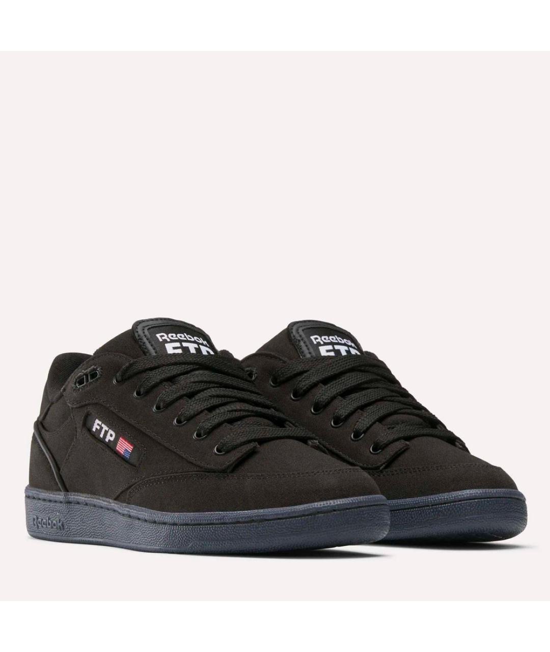 REEBOK Черные низкие кроссовки / кеды, фото 2