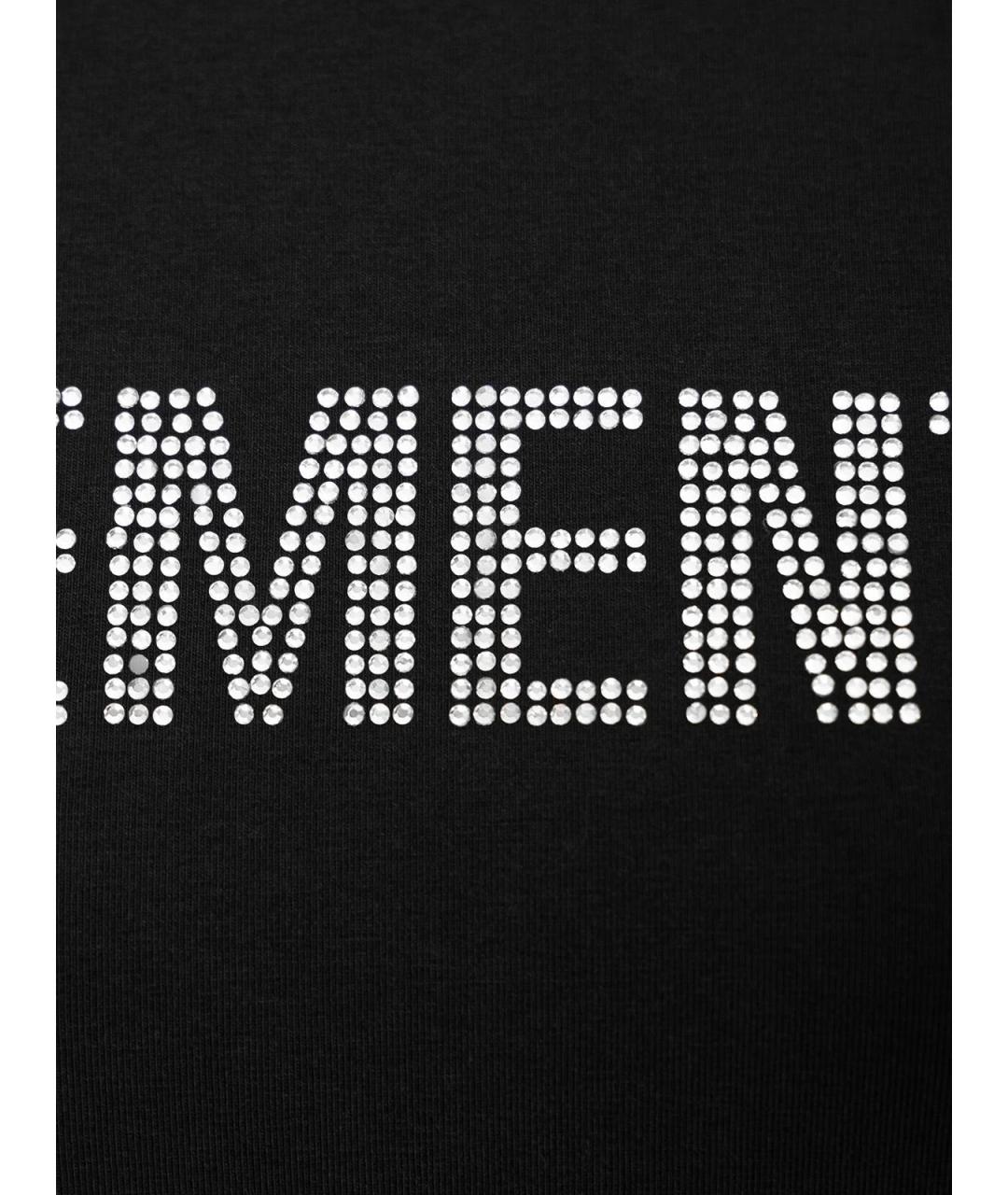 VETEMENTS Черная хлопковая футболка, фото 3
