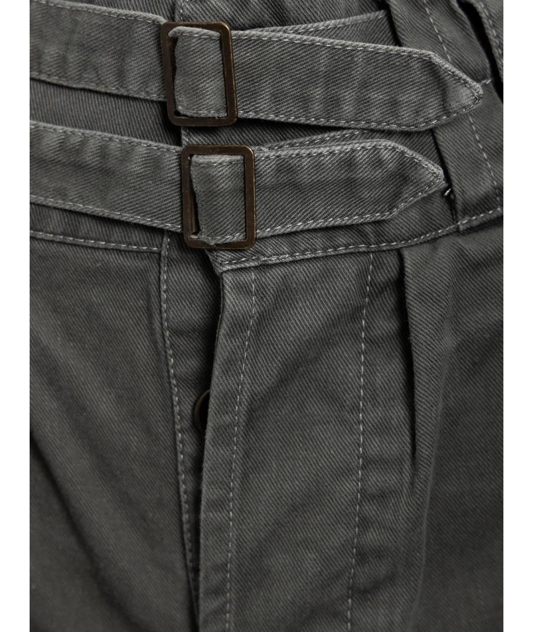 SAINT LAURENT Зеленые хлопковые шорты, фото 3