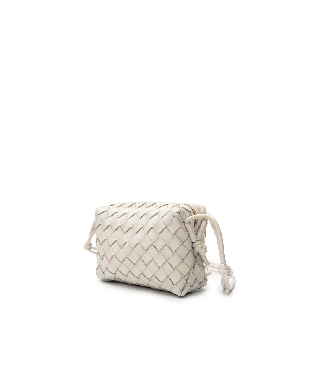 BOTTEGA VENETA Белая кожаная сумка тоут, фото 2
