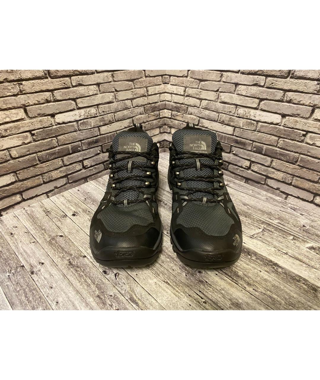 THE NORTH FACE Черные синтетические низкие кроссовки / кеды, фото 2