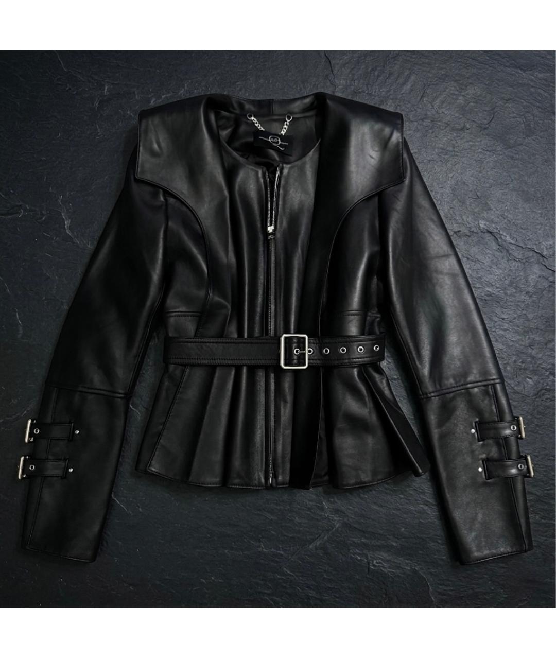 ALEXANDER MCQUEEN Черная кожаная куртка, фото 3