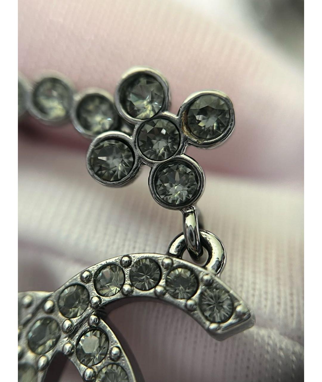 CHANEL Серебряные металлические серьги, фото 6
