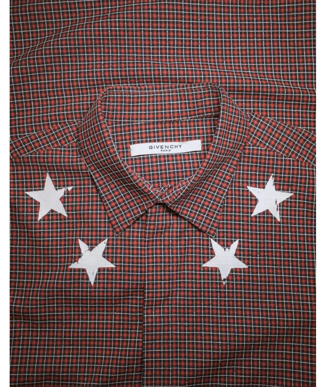 GIVENCHY Бордовая хлопковая кэжуал рубашка, фото 3