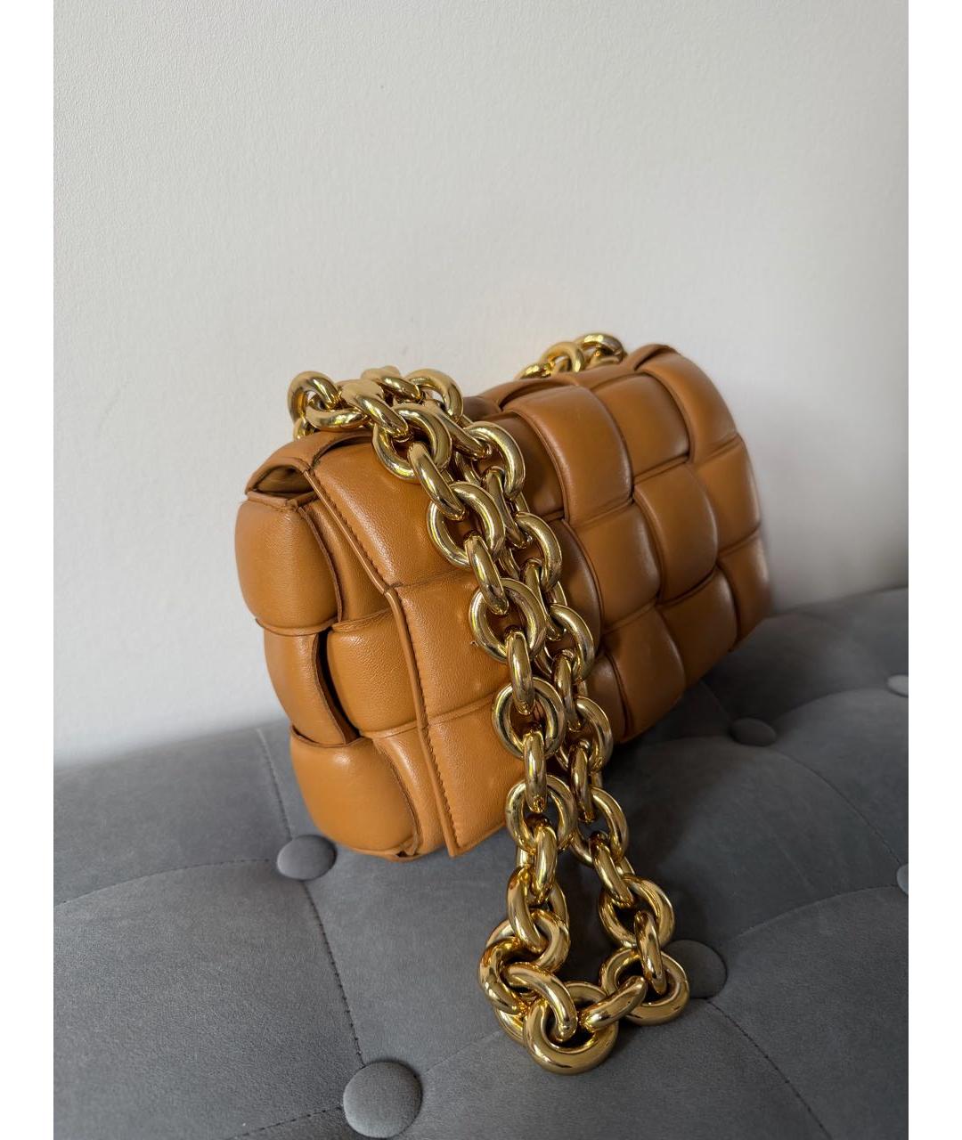 BOTTEGA VENETA Коричневая кожаная сумка через плечо, фото 2